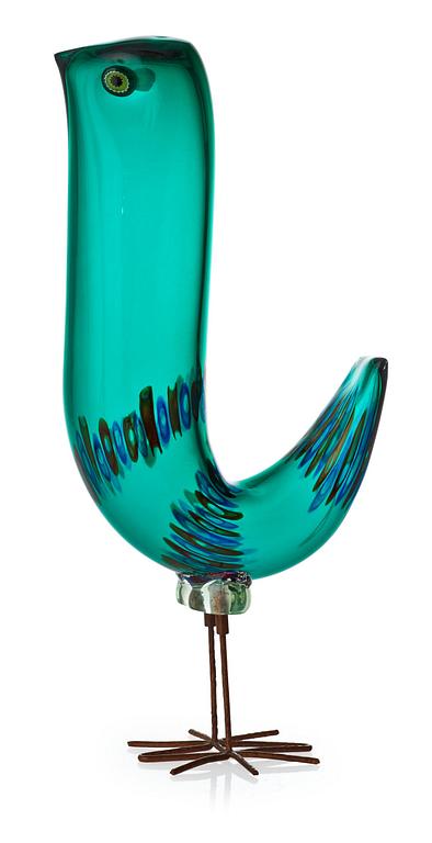 An Alessandro Pianon 'Pulcino' glass figure of a bird, Vistosi, Italy, 1960's.