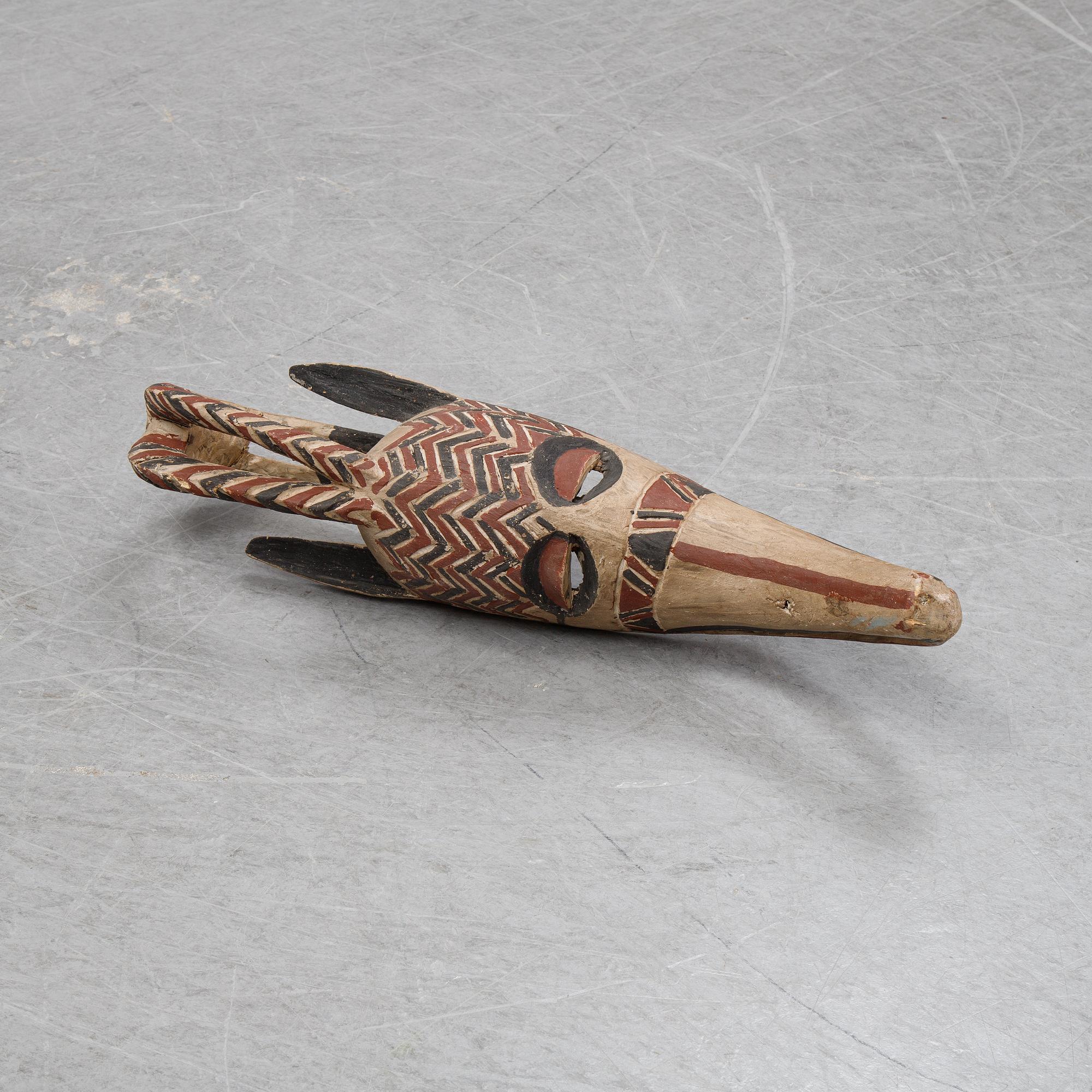An African mask of 'Bobo'-style, late 20th century.