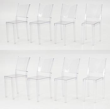 Philippe Starck, 8 st, "La Marie" Kartell, Italien, Modellen formgiven 1998.