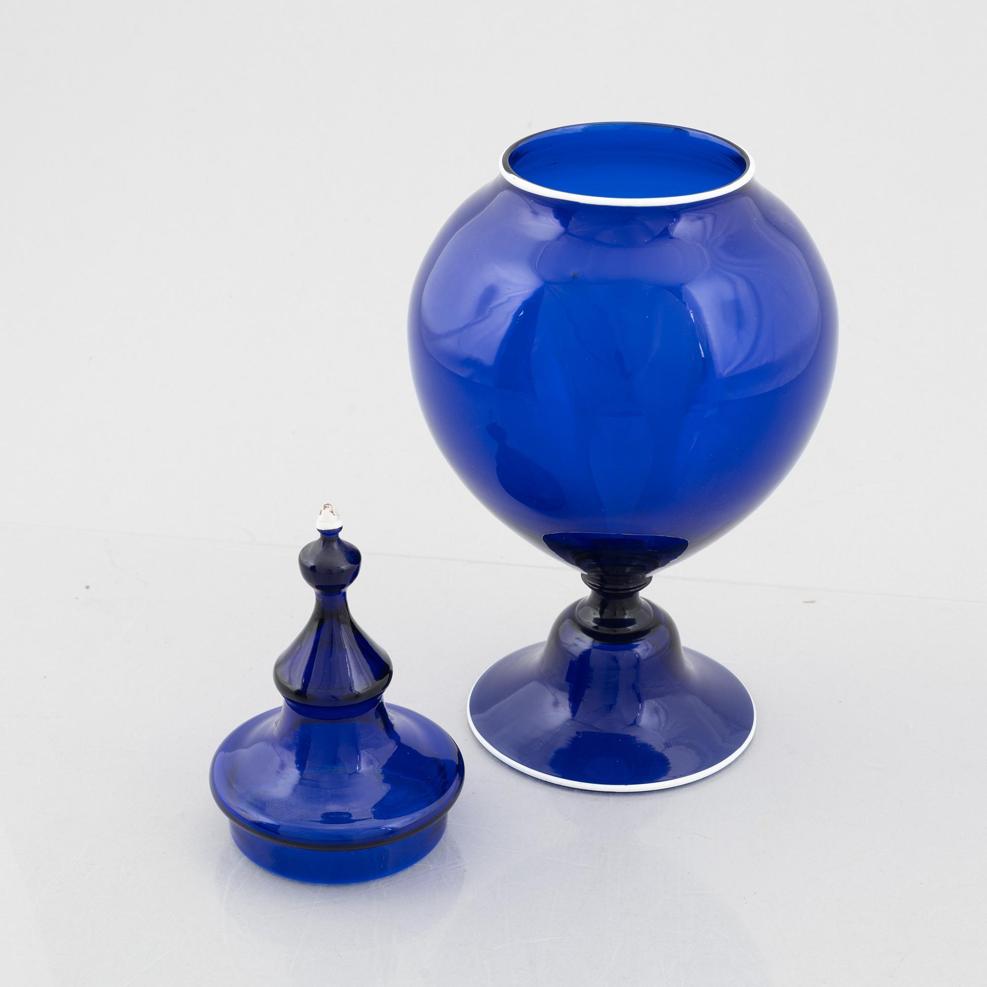 Potpurriurna, glas, Göteborgs glasbruk/Norge, omkring år 1800.