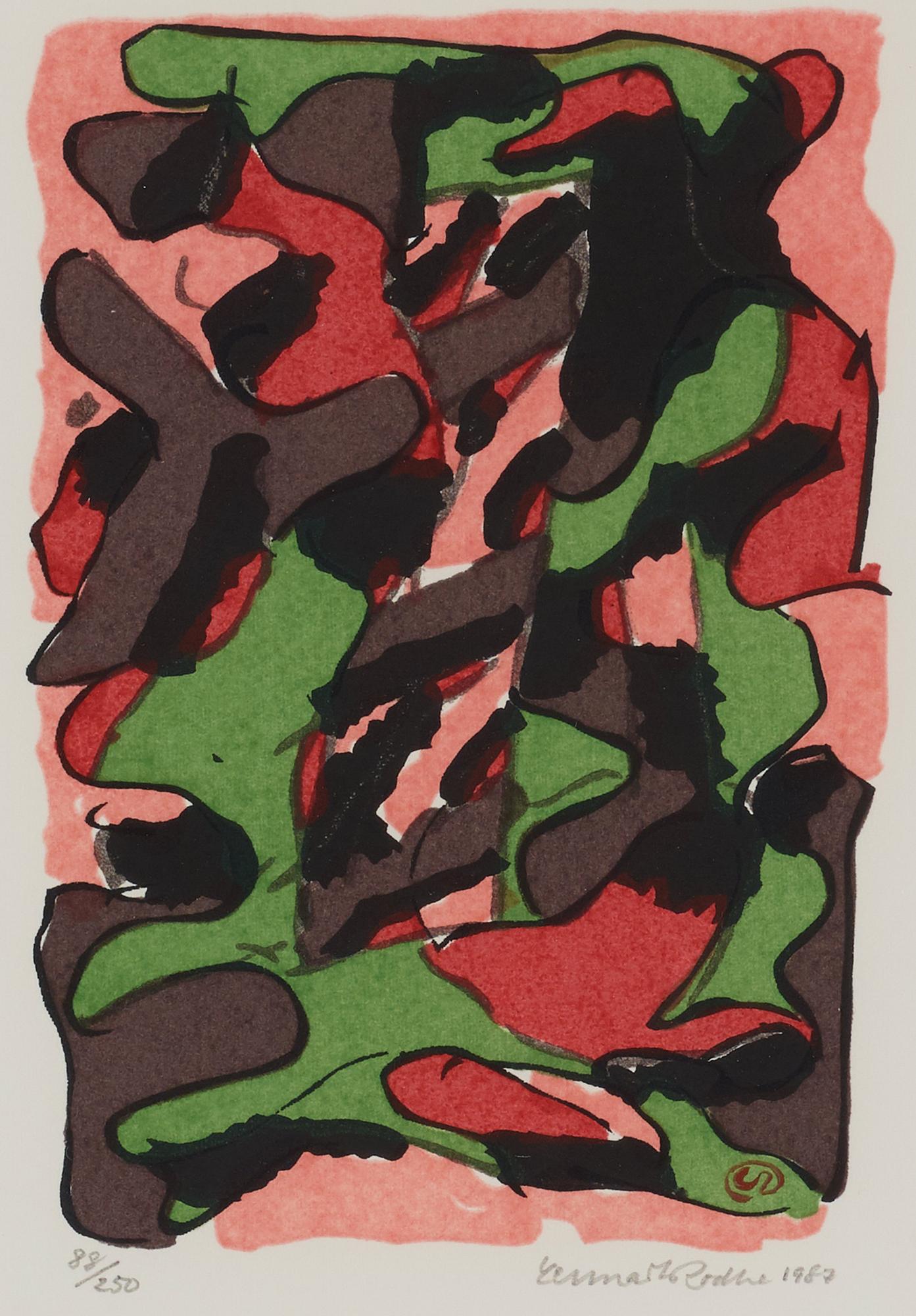 Lennart Rodhe, Serigraph in color, 1987, signed and numbered 88/250.
