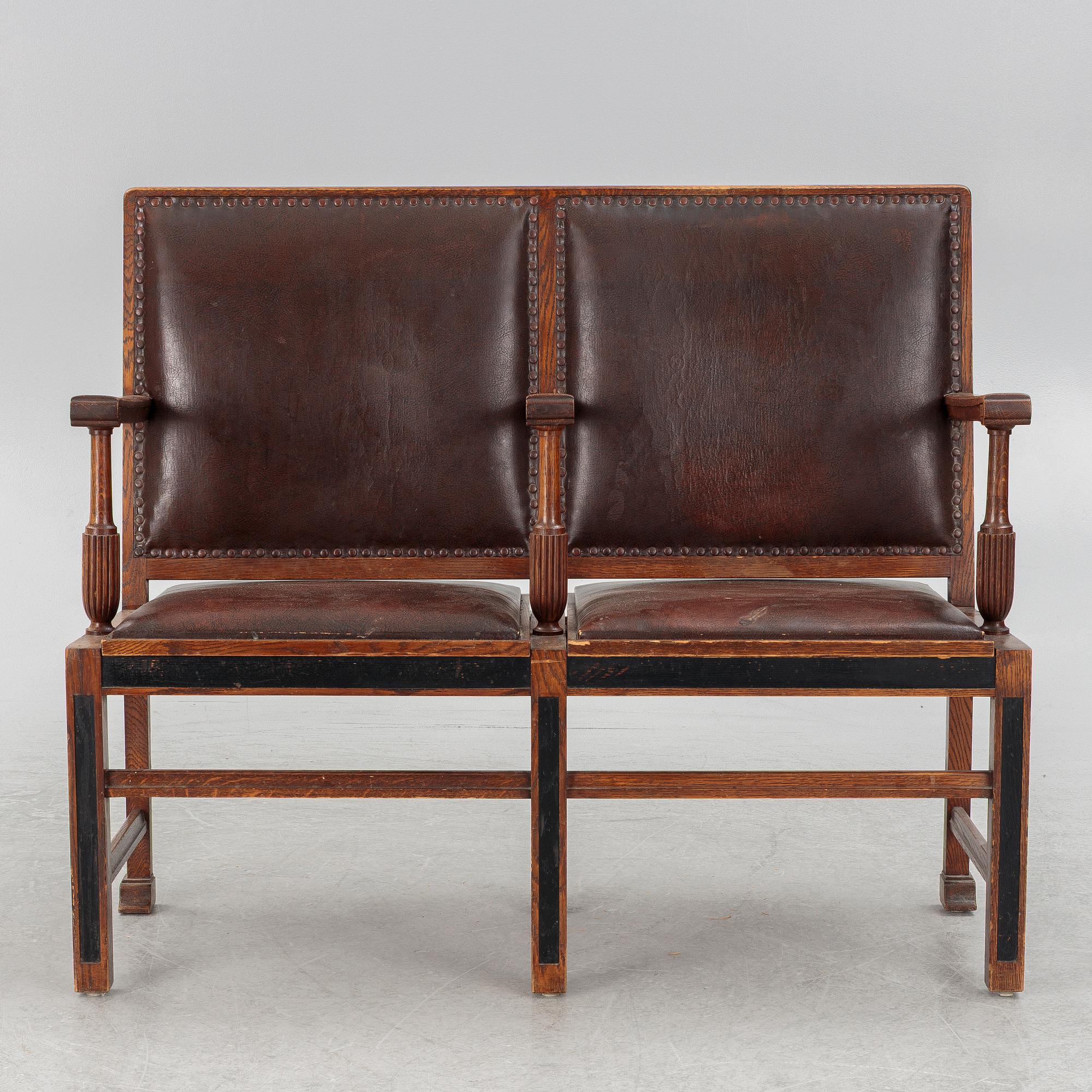 Bänk, 1900-talets början.