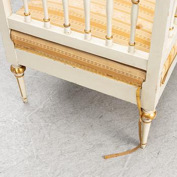 Soffa, sengustaviansk, omkring år 1800.