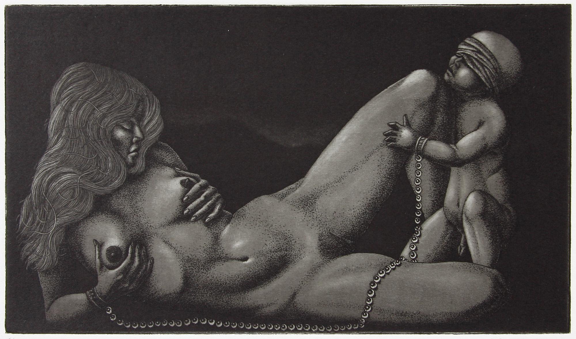 JÖRGEN BOBERG, mapp med 7 st, etsningar, sign o numr 6/130. 1979.