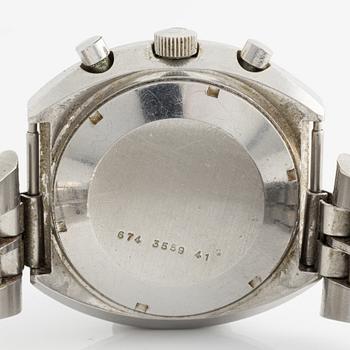 Certina, Chronolympic, armbandsur, kronograf, 43 x 43 x 14 mm.