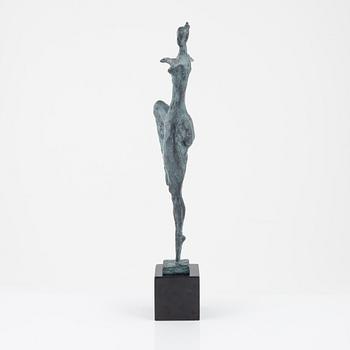 Max Milo, sculpture, signed, foundry mark. Bronze, total height 52 cm.