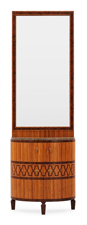 A Carl Malmsten Swedish Grace bureau with mirror, 1920's-30's.