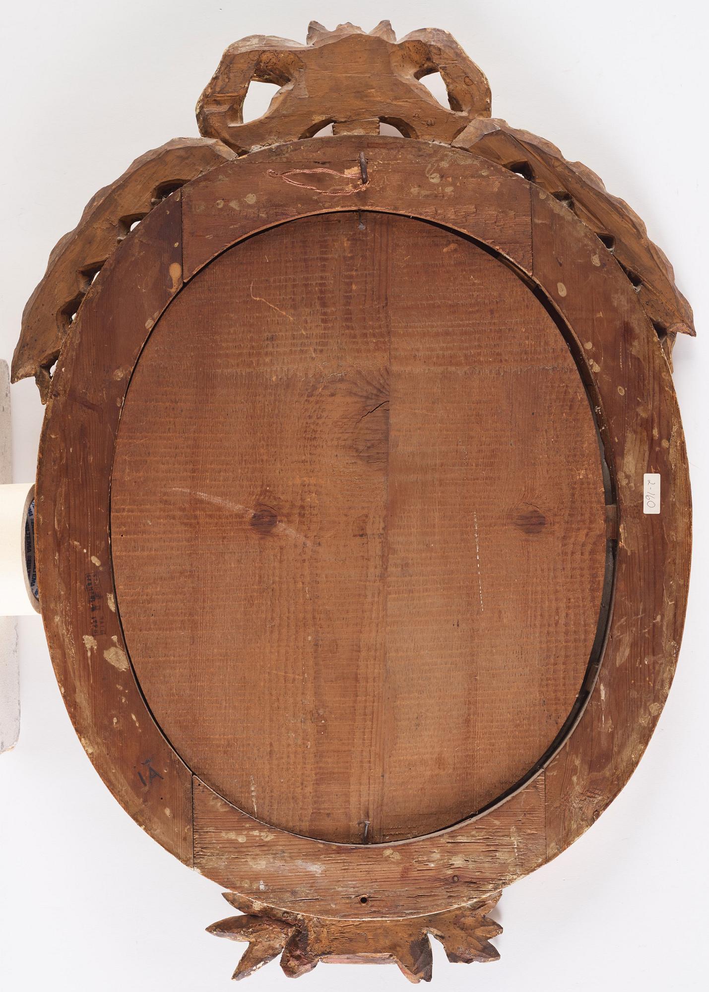 Spegellampetter, ett par snarlika, för två ljus, av Johan Åkerblad (mästare i Stockholm 1756-1799), Gustavianska.