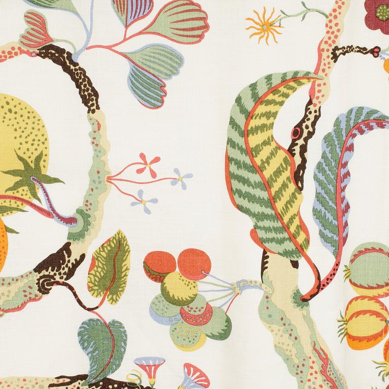 PANELGARDINER, ett par, "Vegetable Tree", Josef Frank, Firma Svenskt Tenn.