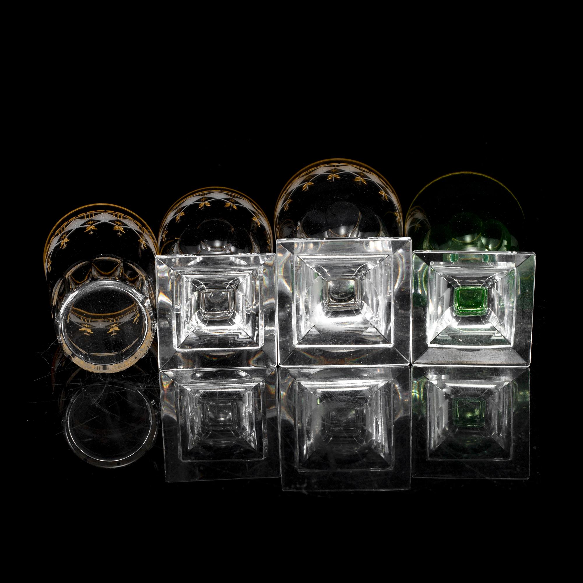 A part glass service, partly "Kosta Junior", 20th Century.