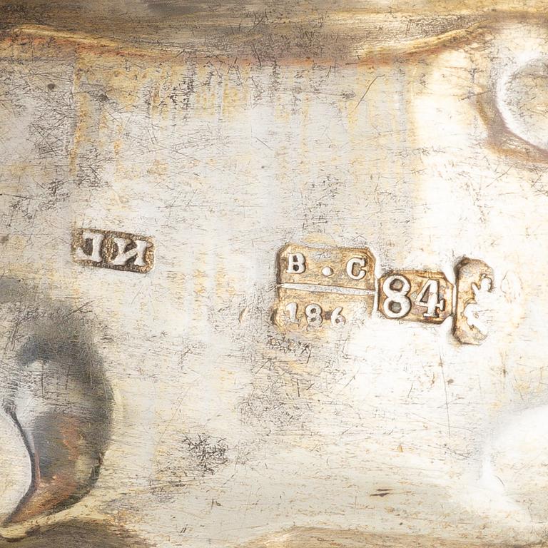 Silver, 5 pieces, including Moscow 1864.