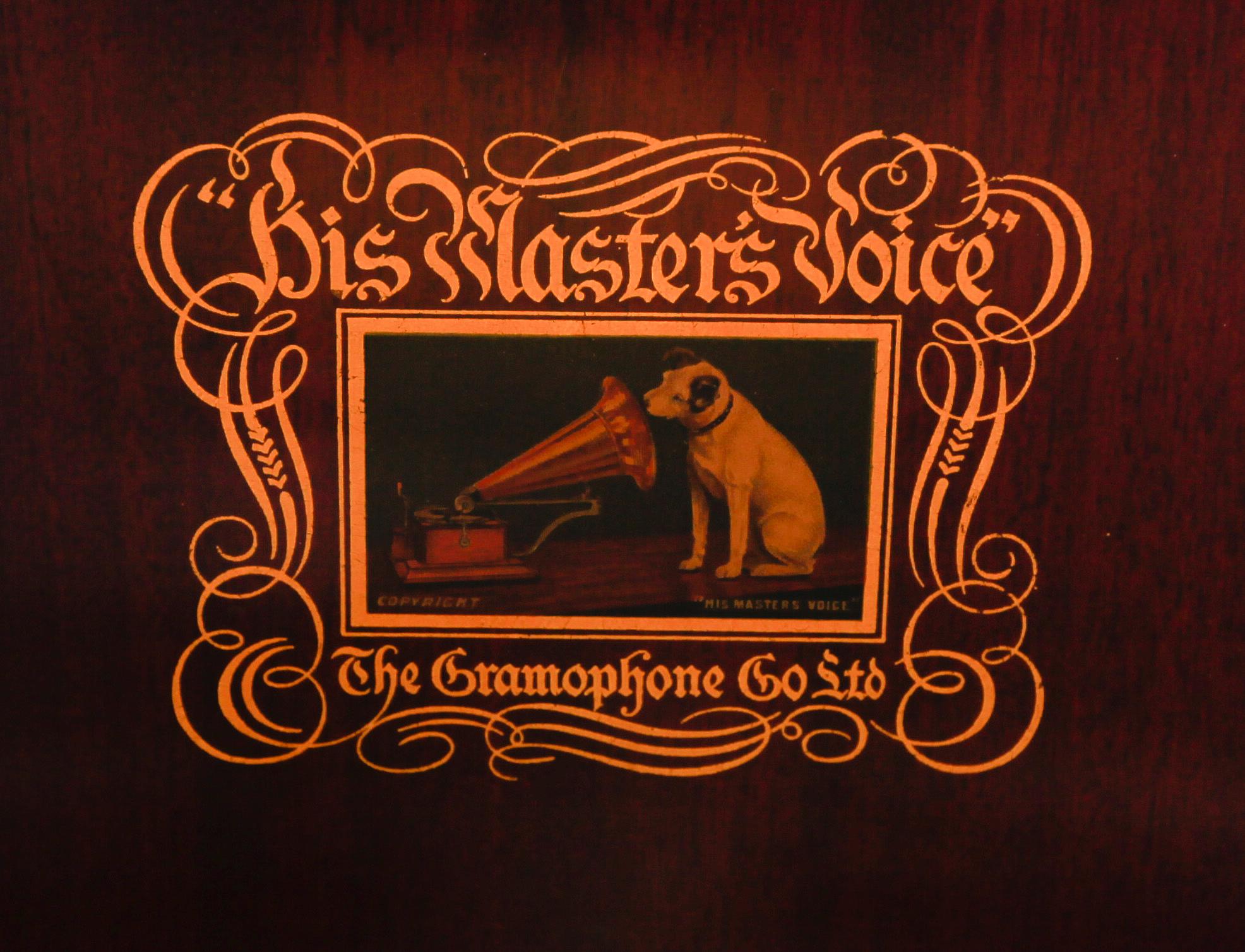 GRAMMOFONSKÅP, His Masters Voice, 1900-talets första hälft.