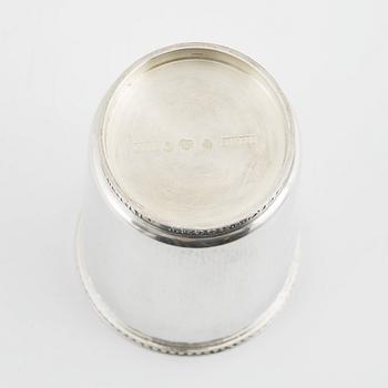 A Swedish silver vase, bearing the mark of Ceson, Gothenburg, 1976.