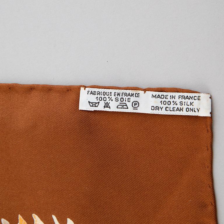 Hermès, an 'Africa' silk scarf.