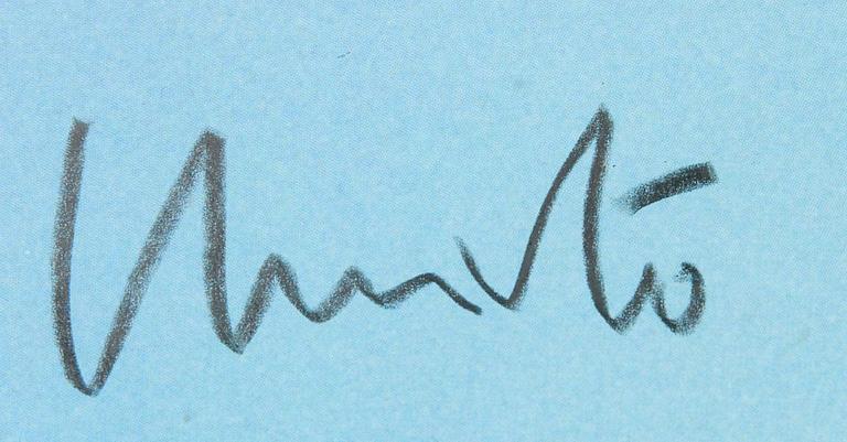 CHRISTO & JEANNE-CLAUDE, 2 st offsetafficher, signerade.