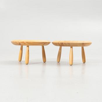 Christian Halleröd, pall/sidobord, ett par, ”Karljohan”, ur PS-serien, Ikea.