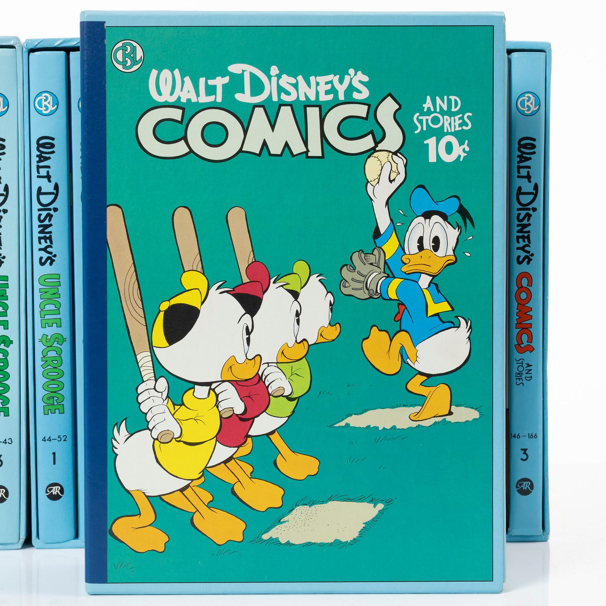 Carl Barks library, 30 volymer, Walt Disney, Another Rainbow Publishing, USA 1980-tal.