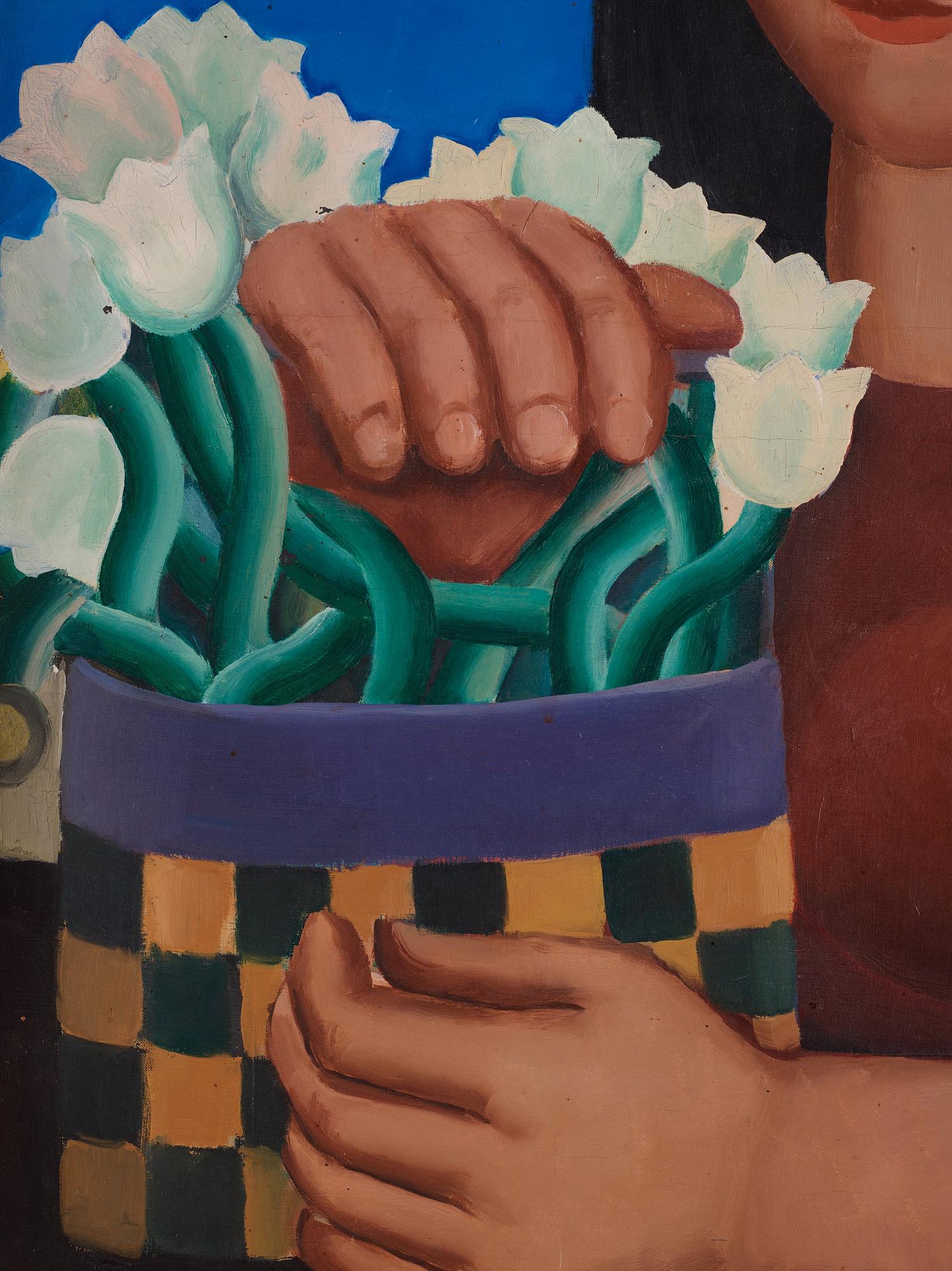 Waldemar Lorentzon, "La fille au pot de fleurs".