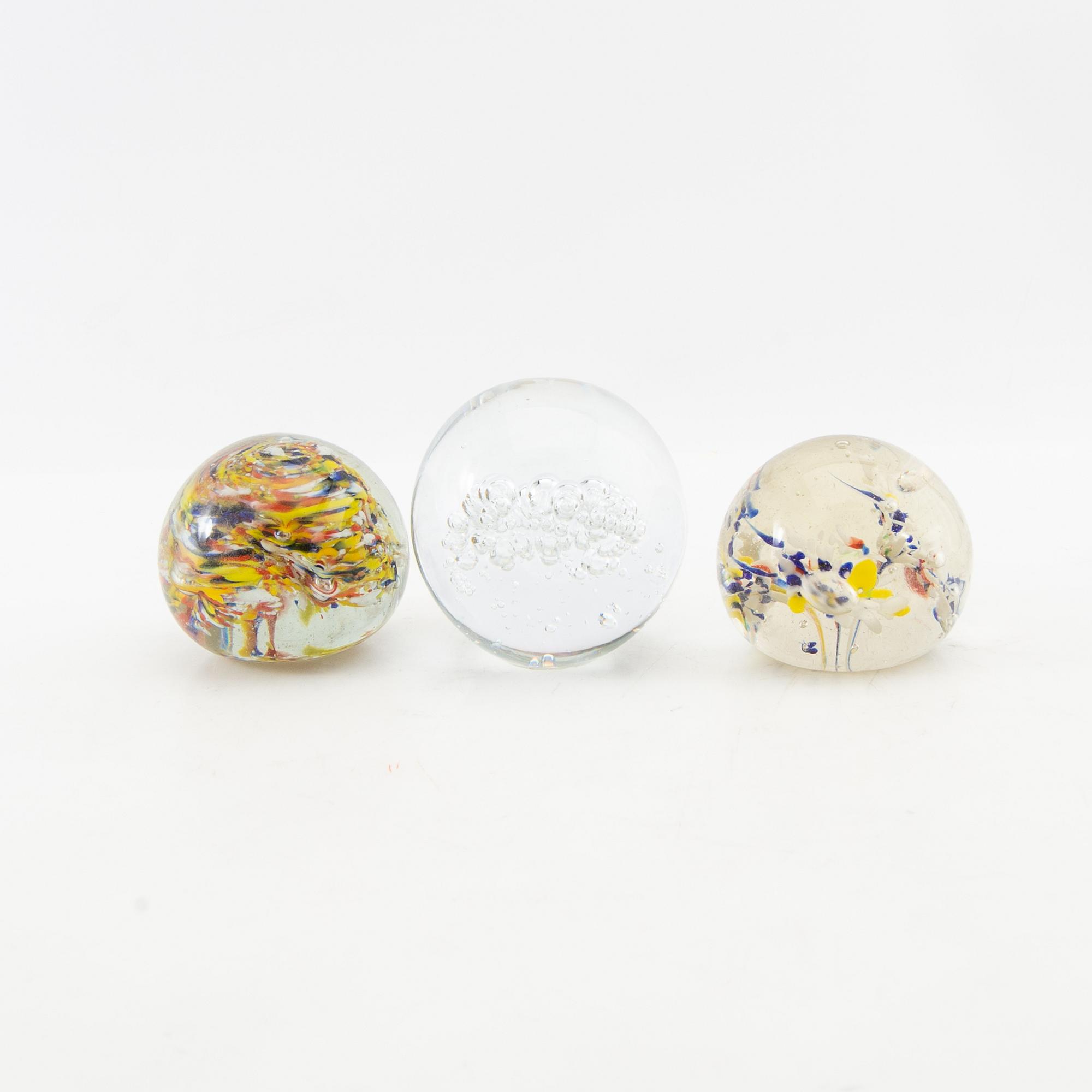 Brevpressar 12 st 1900-tal glas.