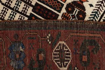 A rug, antique Baluch, ca 171 x 102-107 cm.