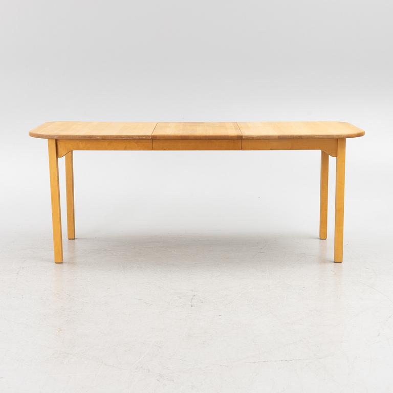 Carl Malmsten, six 'Lilla Åland' chairs, Stolab, 1990-92. Dining table, Stolab, 1989.