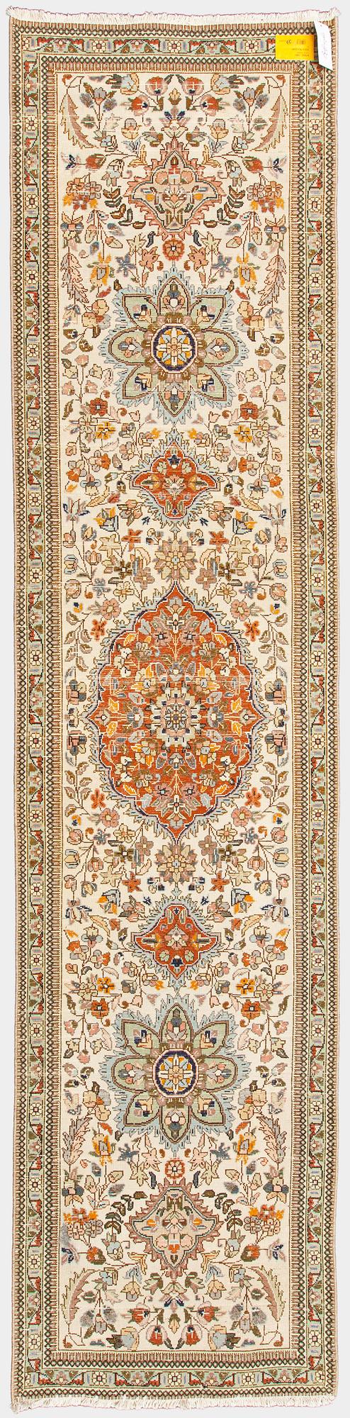 Gallerimatta, Täbriz, ca 318 x 77 cm.