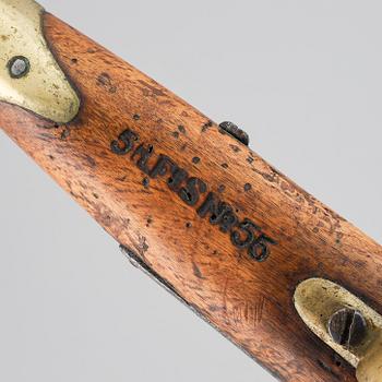 SLAGLÅSPISTOLER 2 st, m/1850, studsare och flankör.