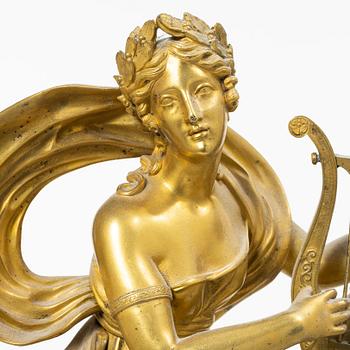 Table pendulum clock, Late Empire, 19th century.