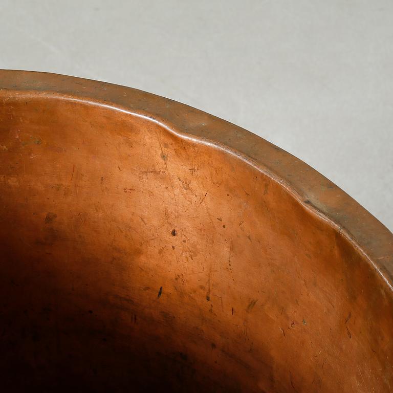 A 20th century copper vat.