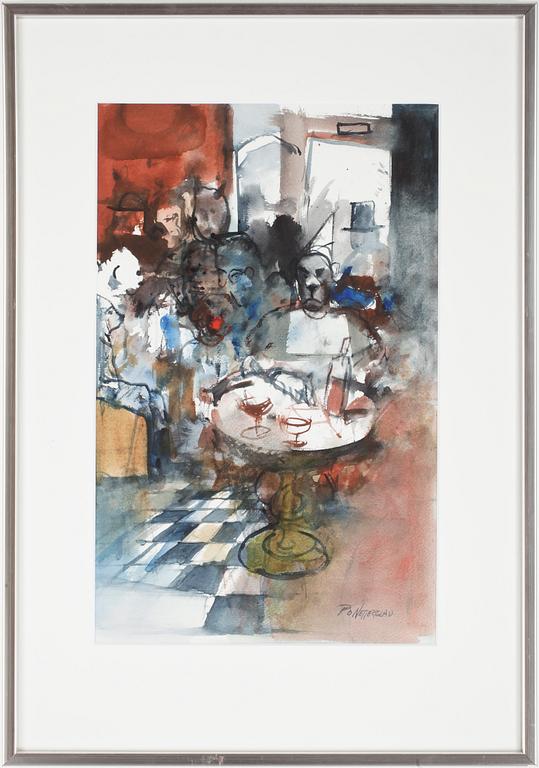 PER OLOF NETTERBLAD, akvarell, sign.