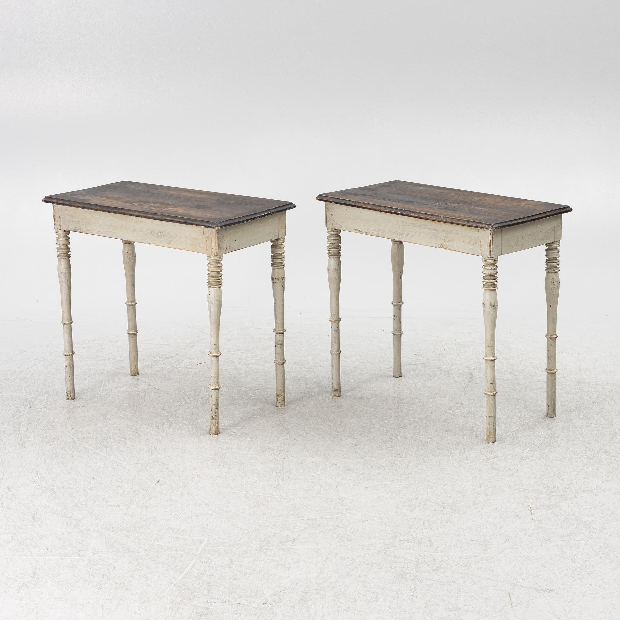 Bord, ett par, 1800-tal.