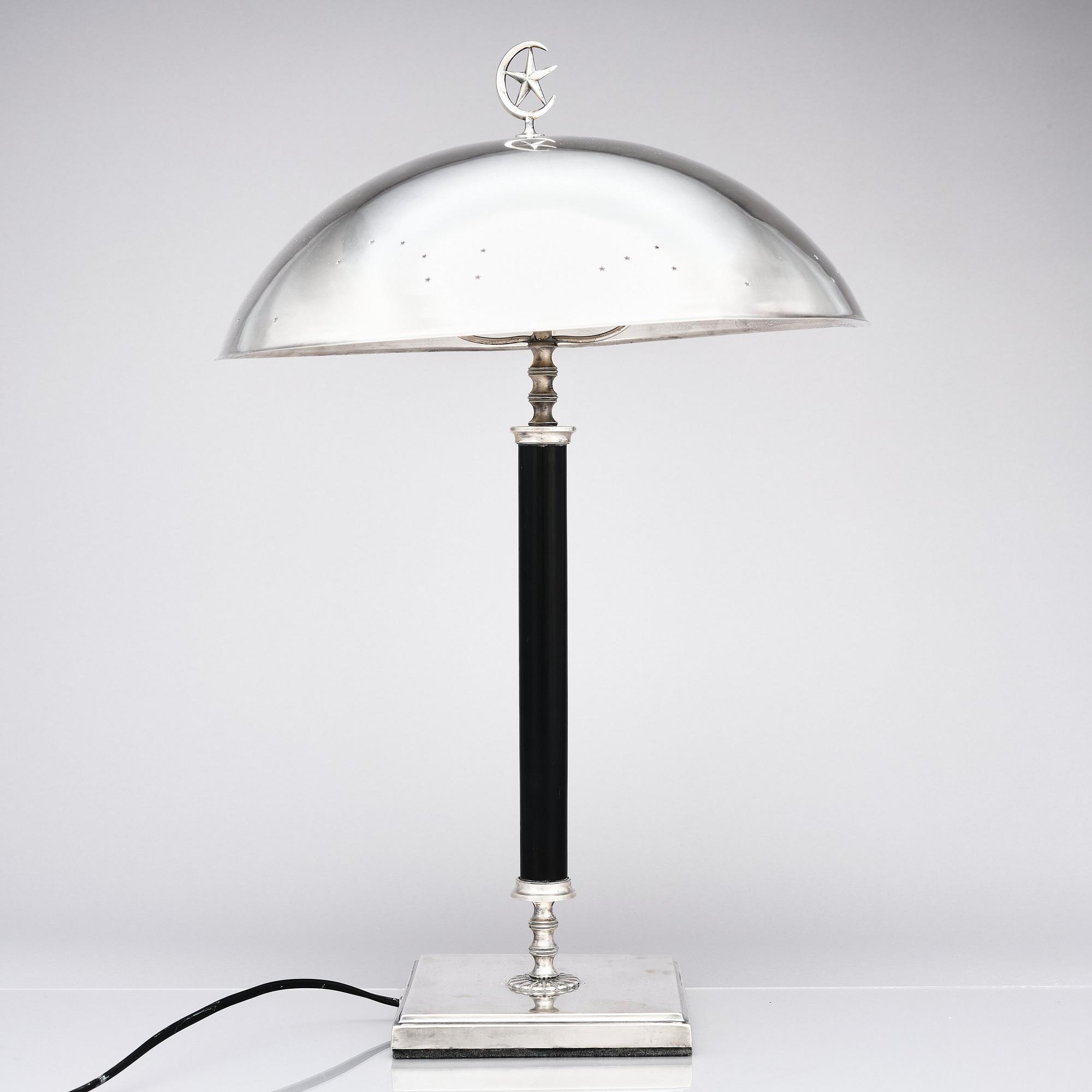 Elis Bergh, tillskriven, bordslampa, C G Hallberg, Swedish Grace 1920-tal.