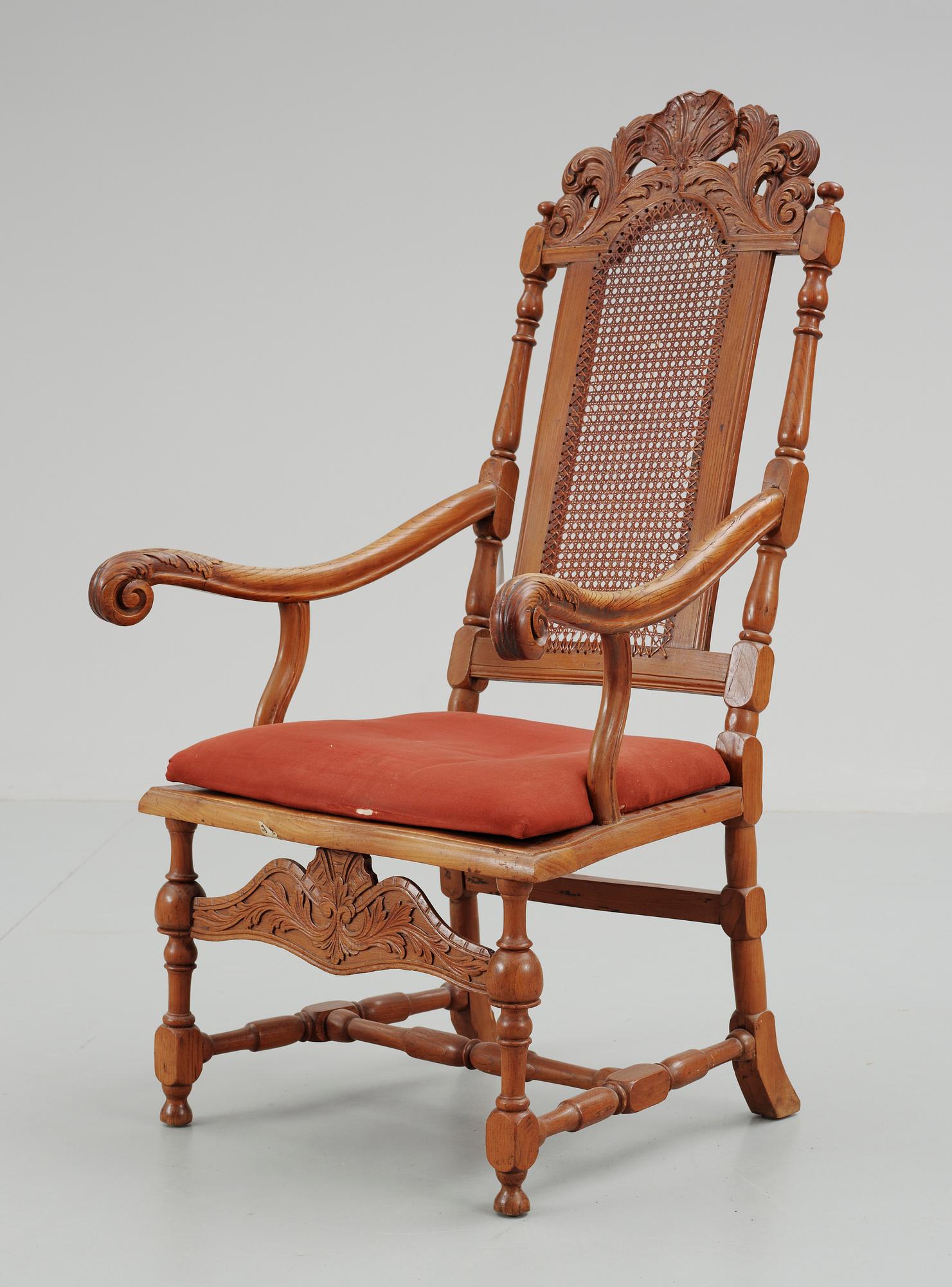 KARMSTOL, delvis barock, 1700-tal.