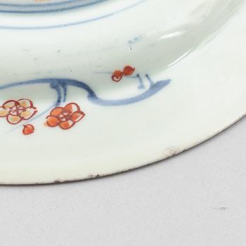 Fat, ett par, porslin, Japan, Edo, 1700-tal.