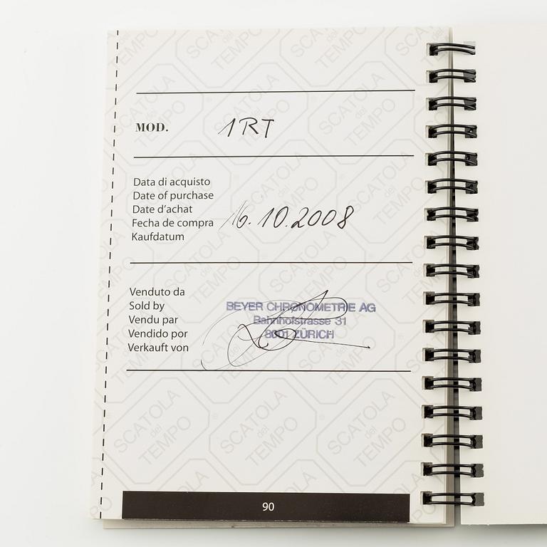 Scatola del Tempo, Watchwinder, Modell “1RT”, inköpt 2008.