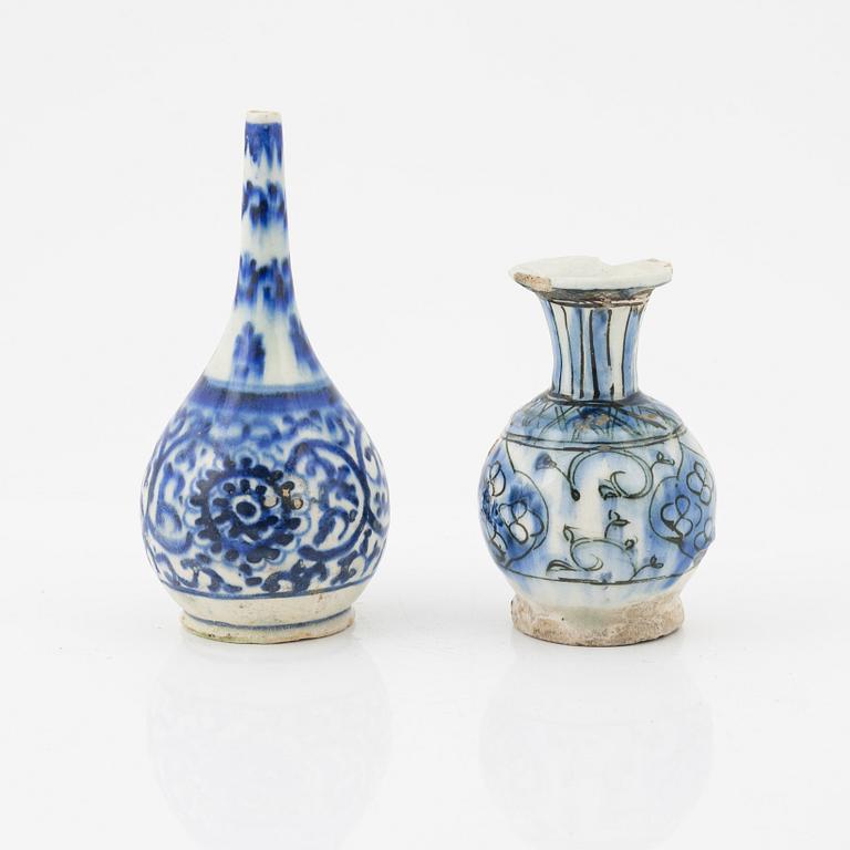 A set of two Persian (Iranian) Vases, 19th/20th century.
