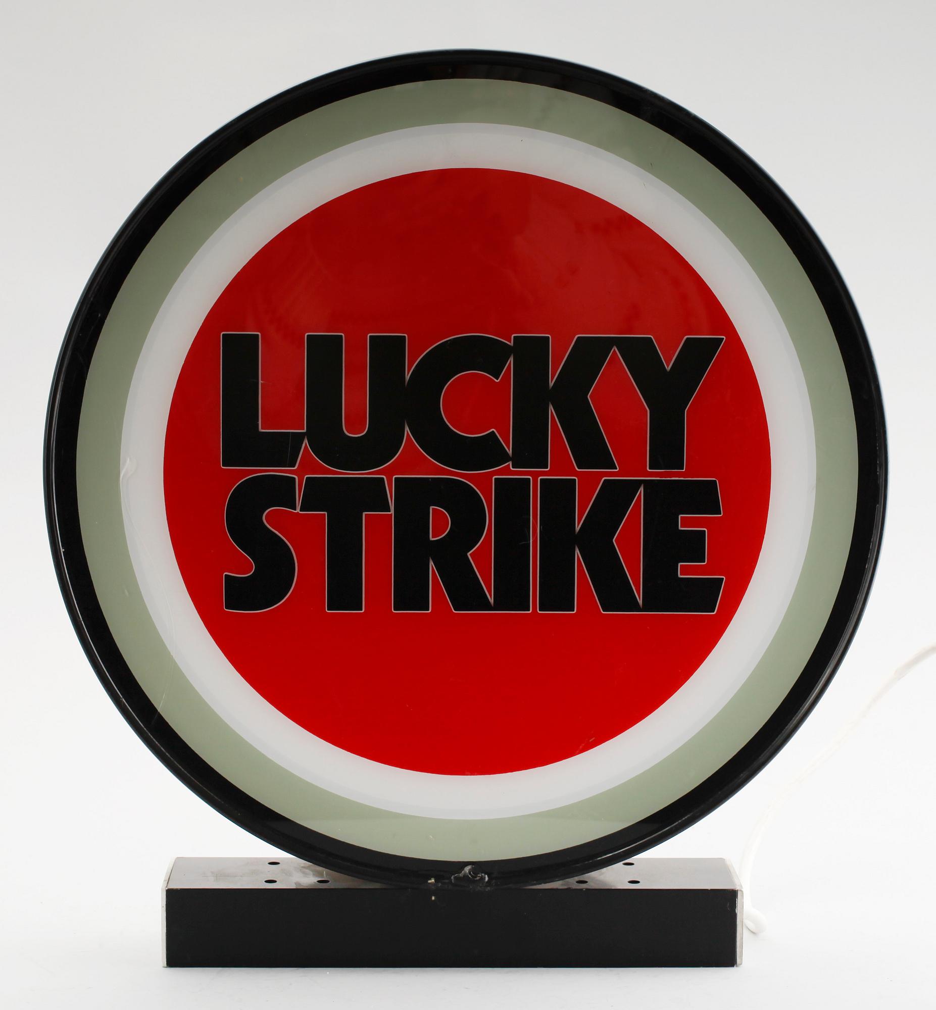 REKLAMSKYLT, Lucky Strike, sent 1900-tal.