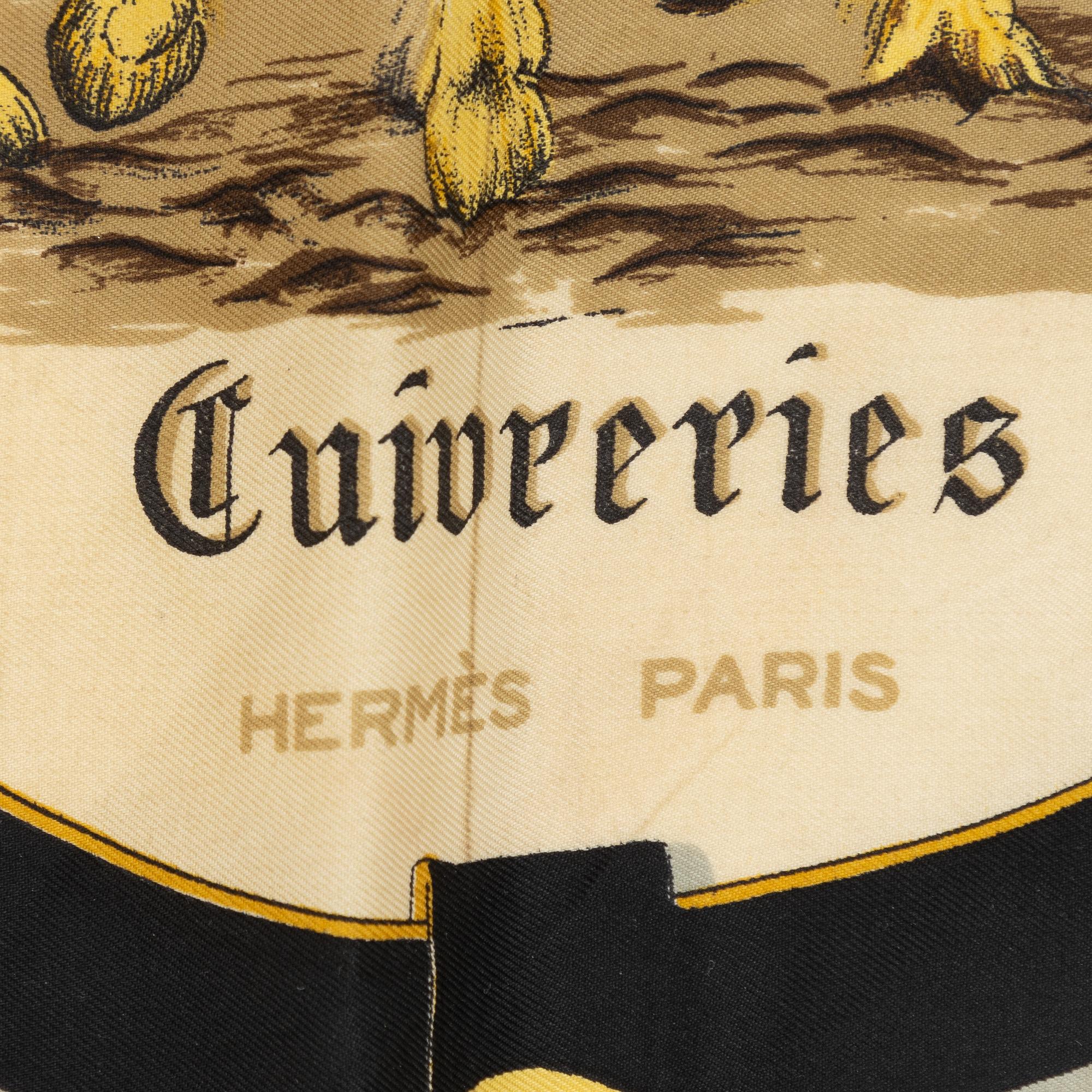 Hermès, scarf, "Cuivreries".