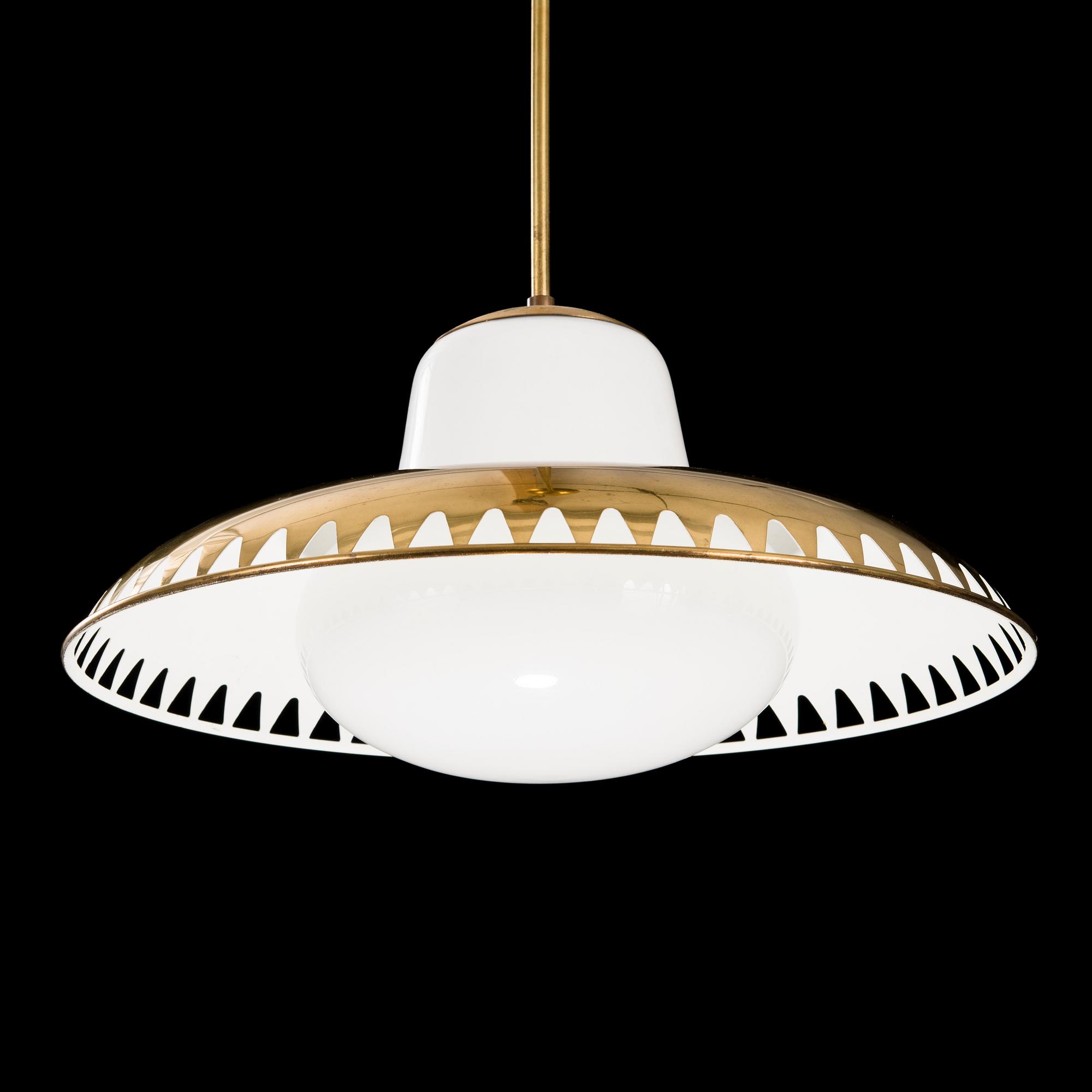 A mid 20th century pendant light for Stockmann Orno, Finland.