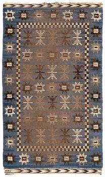 Märta Måås-Fjetterström, a pile rug, signed MMF, c. 193 x 112 cm.