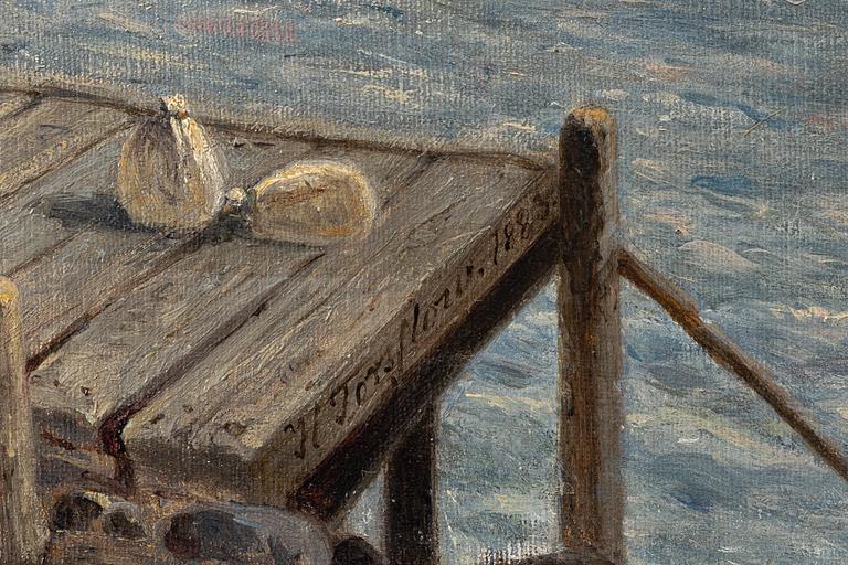 Harald Torsslow, On the pier.