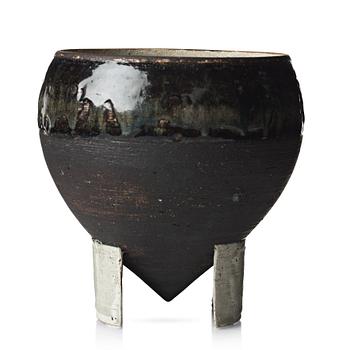 93. Carl-Harry Stålhane, a unique stoneware jar, Rörstrand, Sweden 1960's.