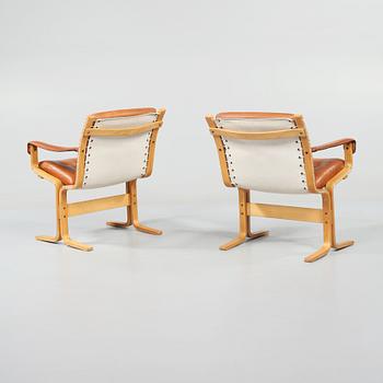 FÅTÖLJER, ett par, Westnofa Furniture, Norge, 1900-talets andra hälft.