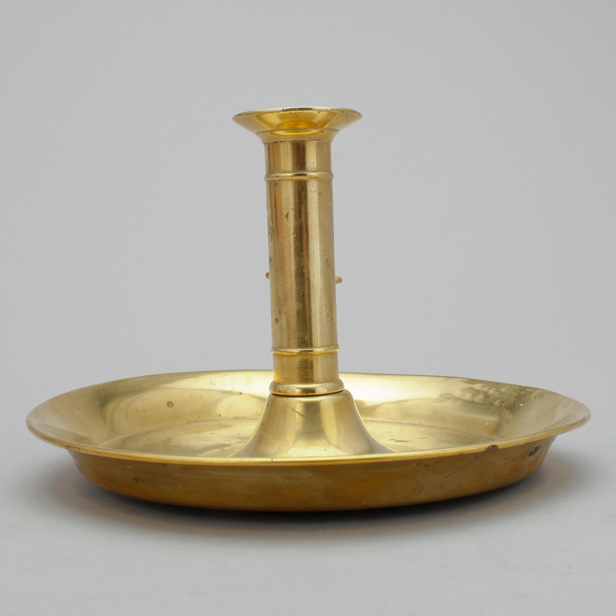 LJUSSTAKE, mässing, 1800-tal.