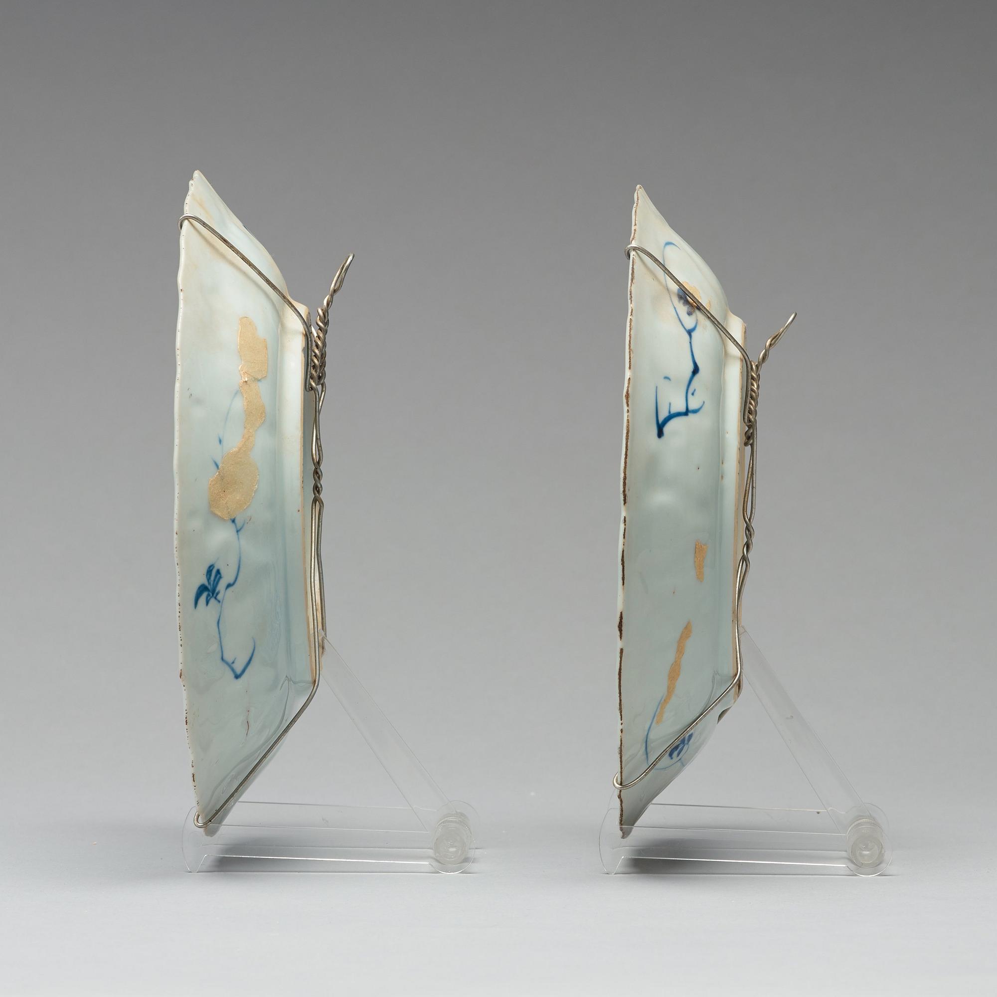 FAT, ett par, porslin. Qingdynastin, Kangxi (1662-1722).
