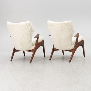 Kurt Østervig, attributed to. A pair of armchairs, Denmark.