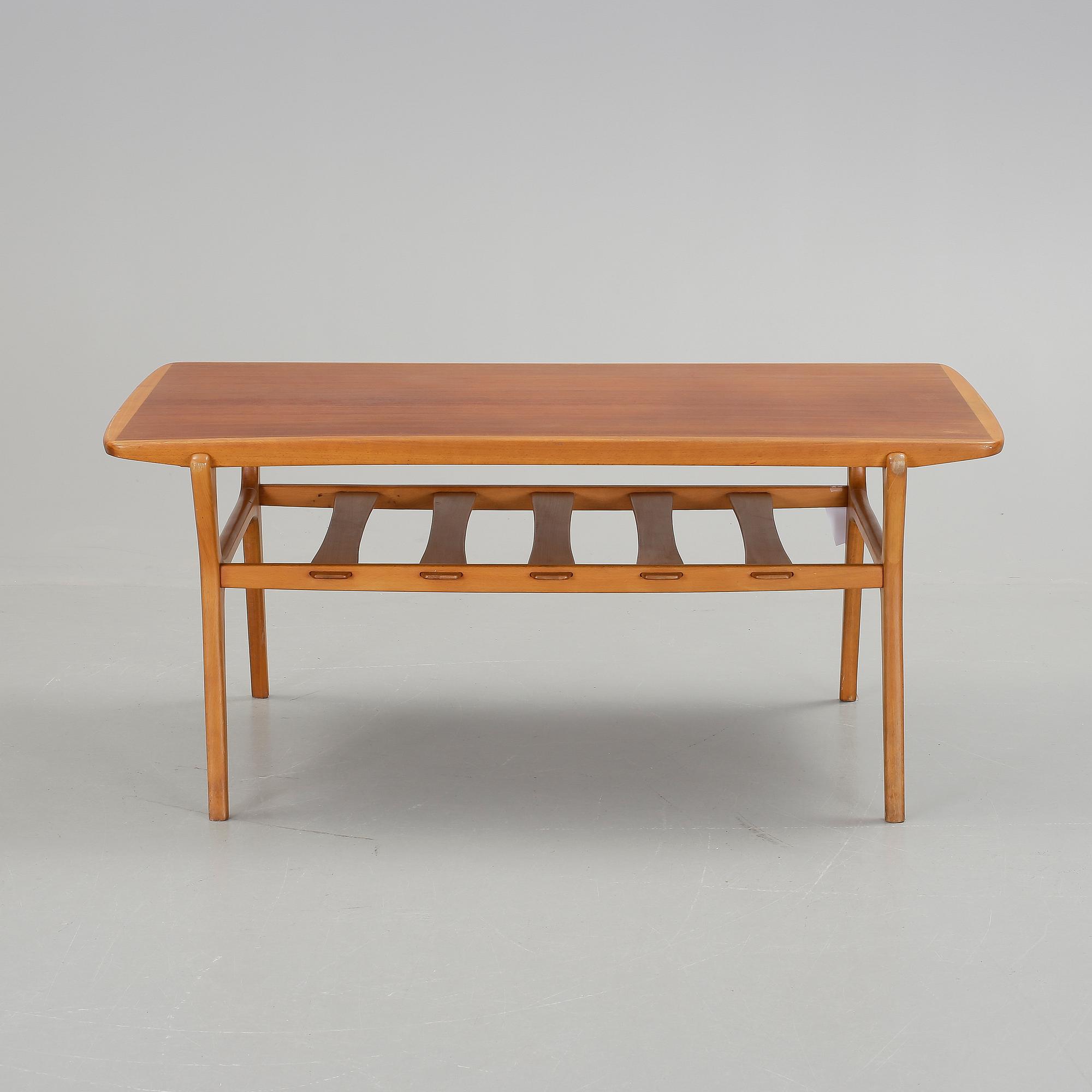 SOFFBORD, teak och ek, 1950-/60-tal.
