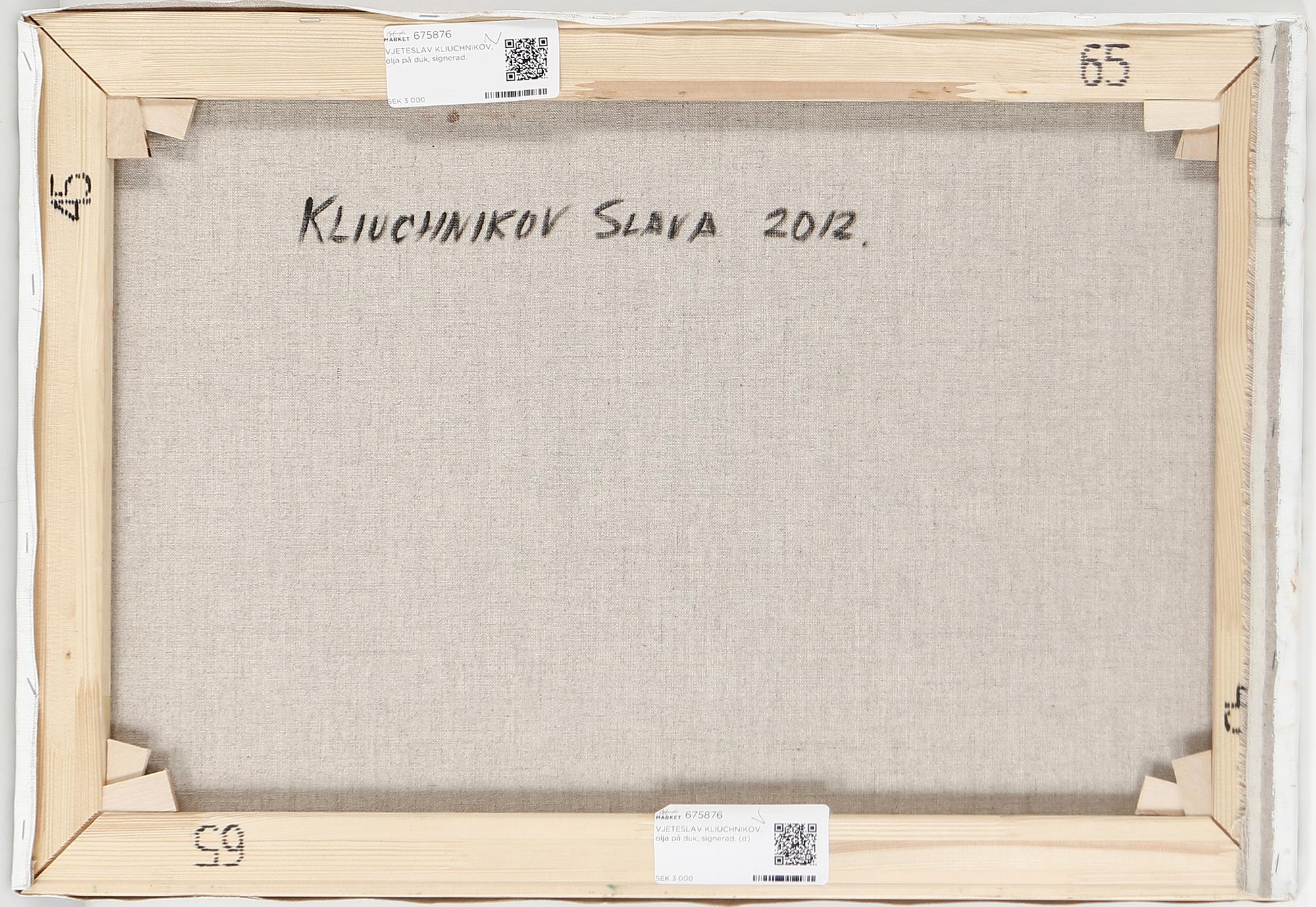 VJETESLAV KLIUCHNIKOV, olja på duk, signerad.