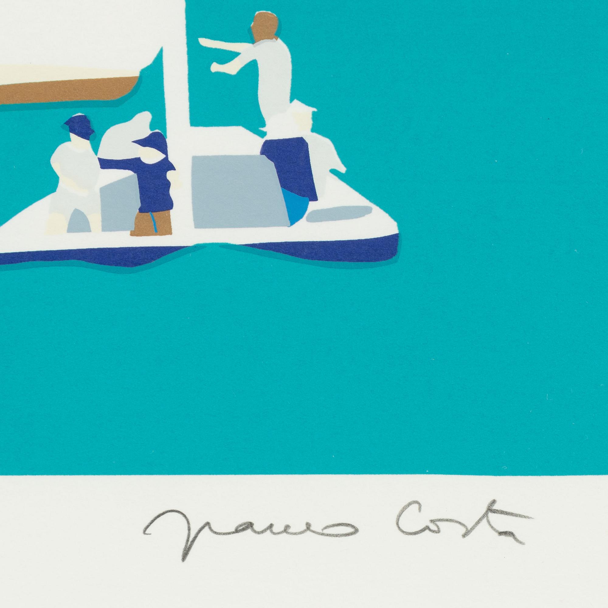Franco Costa, silkscreen in colours, signed 39/250.
