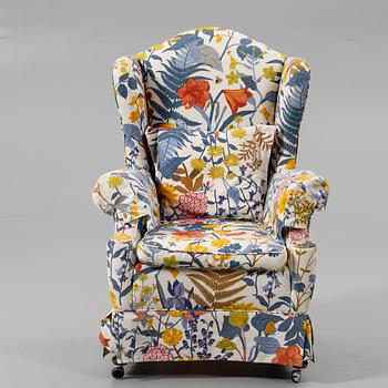 Wingback armchair, second half of the 20th century.